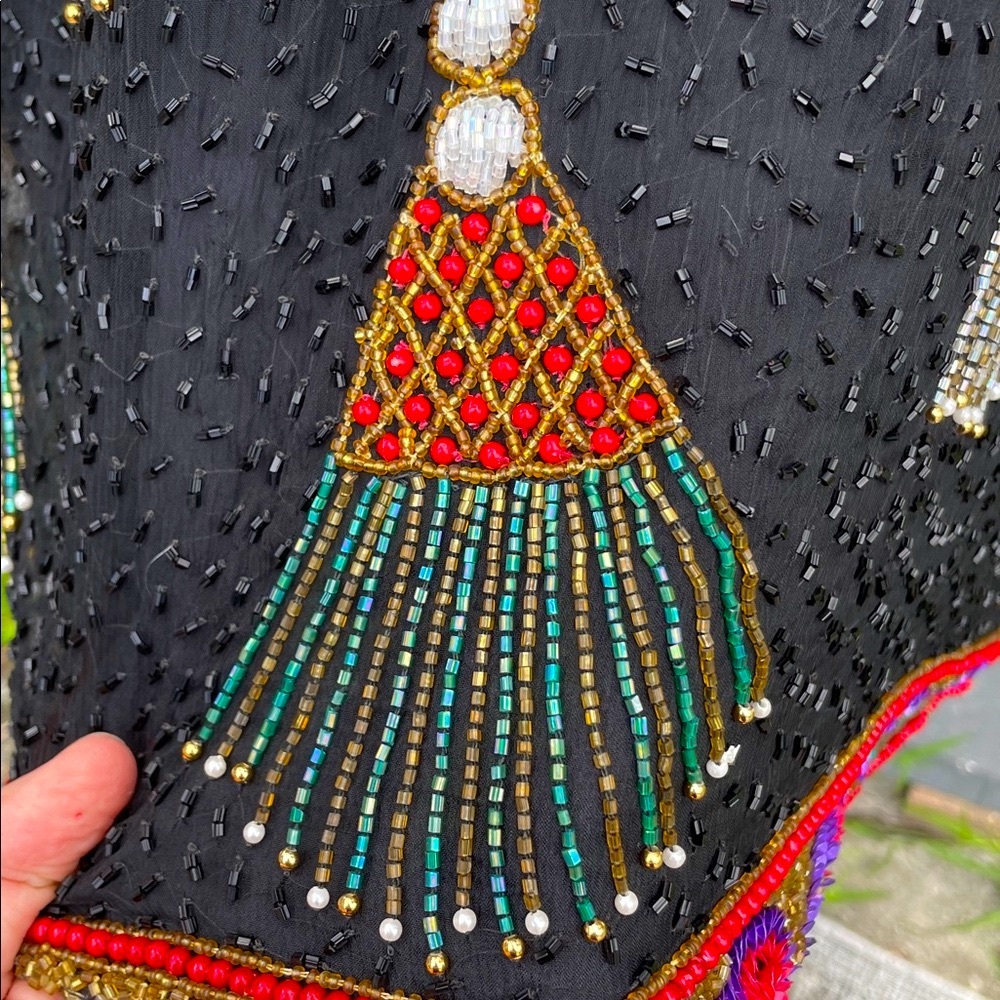 Scala beaded fabulous tassel silk jacket - Picture 10 of 14